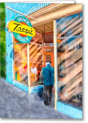 Troy's Snack Shack - Montezuma Georgia Greeting Card