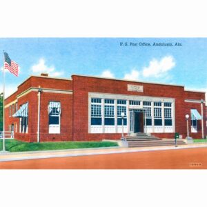 Vintage Andalusia Post Office - Alabama Art Print