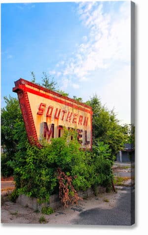 Vintage Motel Sign - Georgia Canvas Print