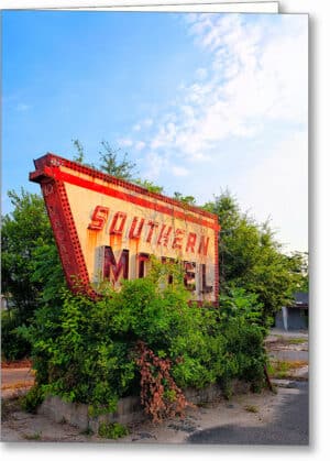 Vintage Motel Sign - Georgia Greeting Card