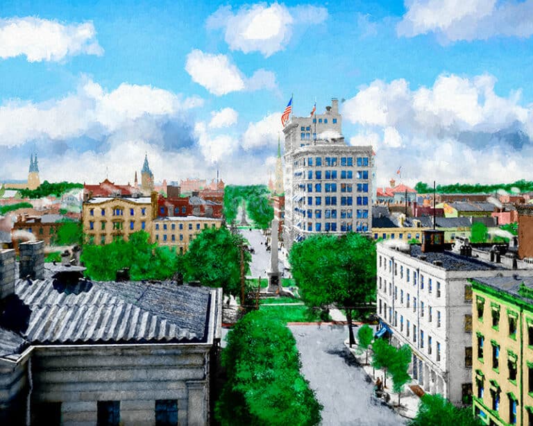 Vintage Savannah Georgia Art Print