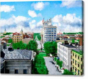 Vintage Savannah Georgia Canvas Print