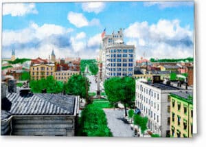 Vintage Savannah Georgia Greeting Card