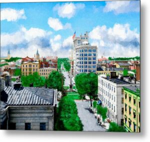 Vintage Savannah Georgia Metal Print