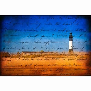 Vintage Tybee Island Lighthouse Art Print