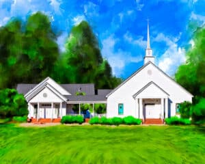 Whitewater Baptist Church - Georgia Art Print