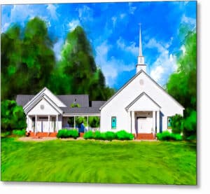 Whitewater Baptist Church - Georgia Metal Print