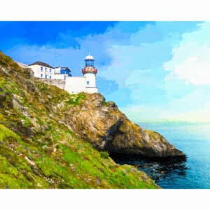Wicklow Head Lighthouse - Ireland Art Print