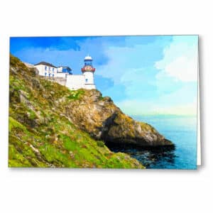 Wicklow Head Lighthouse - Ireland Greeting Card