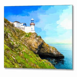 Wicklow Head Lighthouse - Ireland Metal Print