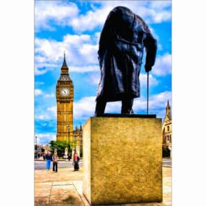 Winston Churchill - London Art Print