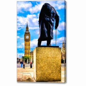 Winston Churchill - London Canvas Print