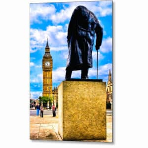 Winston Churchill - London Metal Print