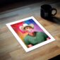 In Situ view of a colorful and bold Gay Cowboy art print featuring pop art design and pride-themed colors